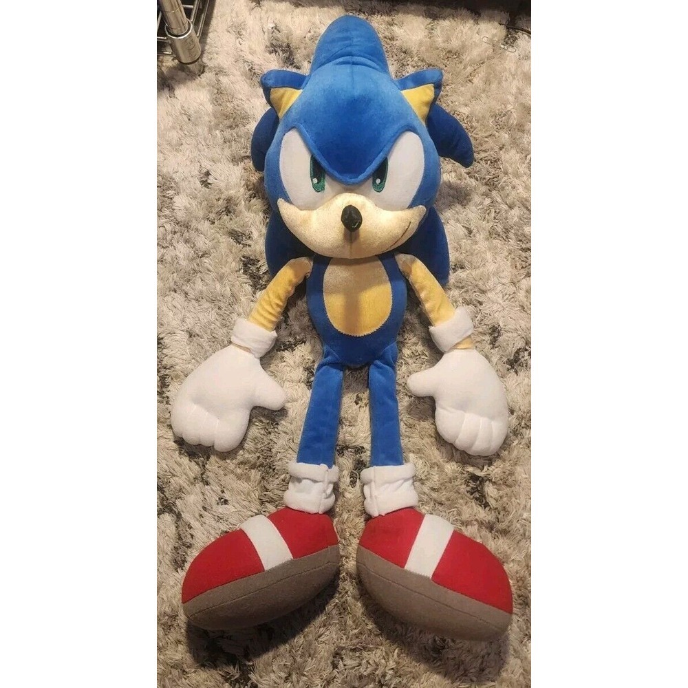 SEGA Sonic the Hedgehog Plush Doll Stuffed Animal Toy 24" Large Jumbo Big Pillow
